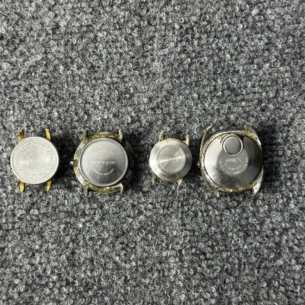 Vintage Timex Watch Lot of 4 Parts Repair Electric Mechanical Marlin Dynabeat
